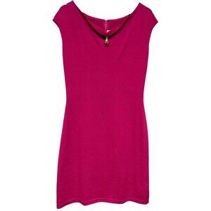 St. John's Collection Women's Dress Santana Rolled Jewel Neck Pink Size 10